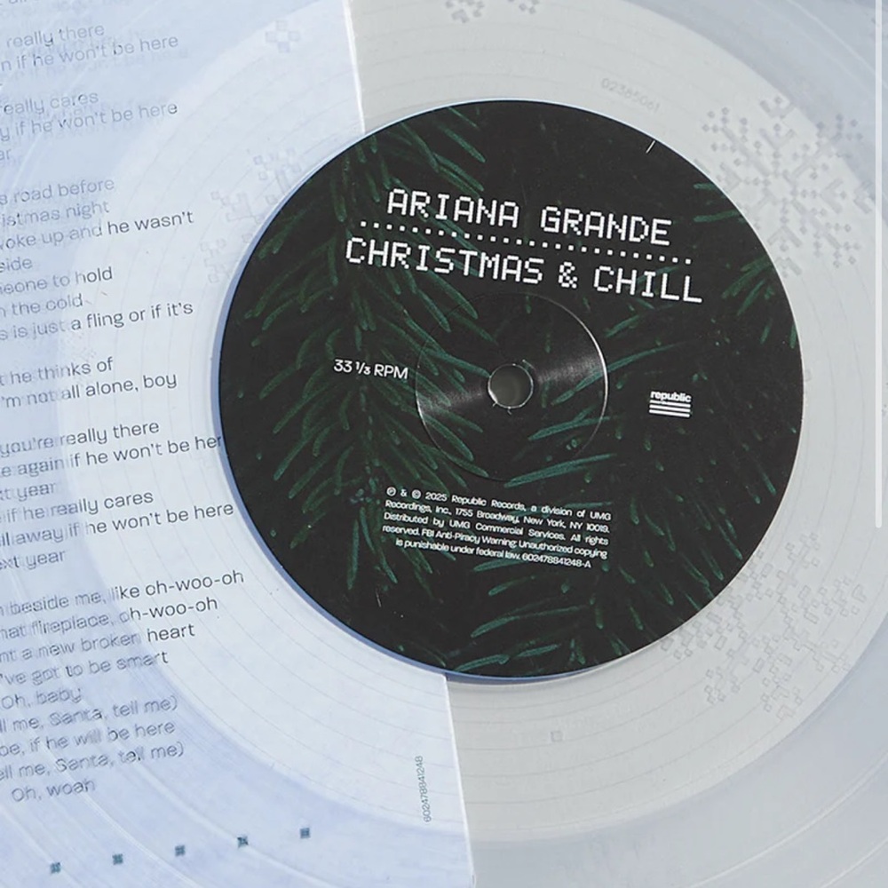 Ariana Grande Christmas & Chill Limited Edition Clear Vinyl Sold Out - Picture 4 of 6